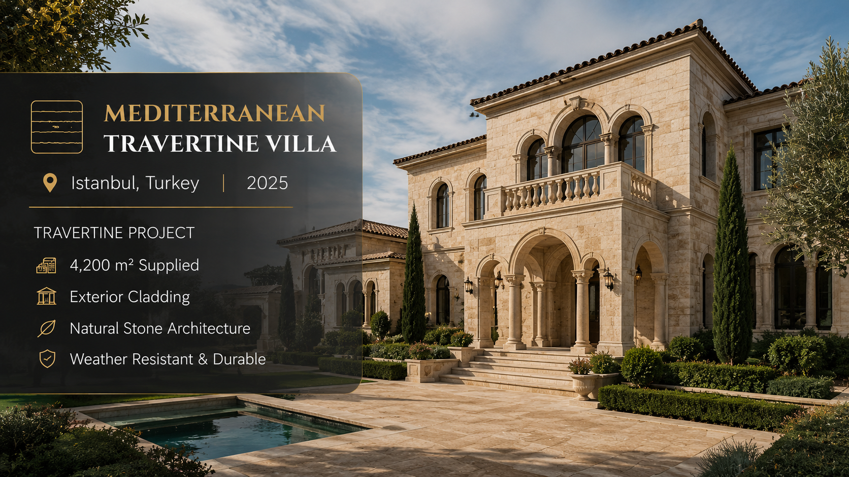 Mediterranean Travertine Villa
